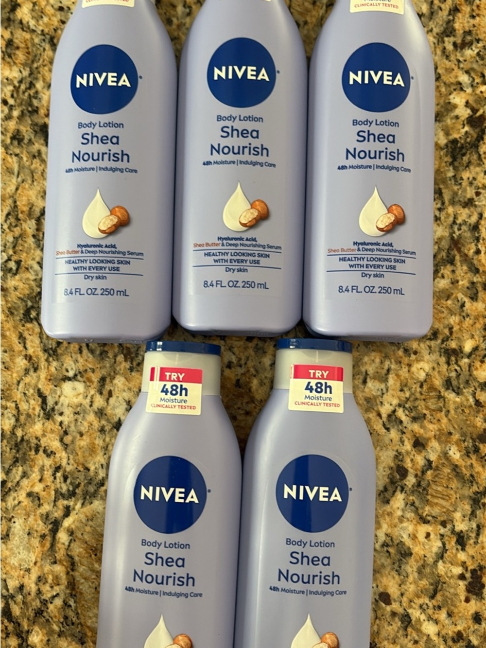 NIVEA Shea Nourish Body Lotion - Cream (Light Lavender Bottle)